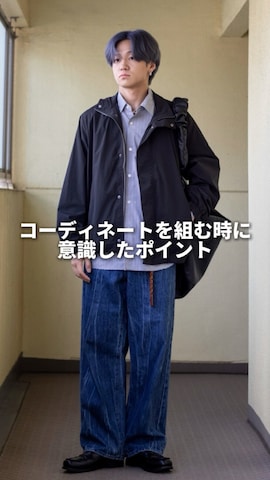「アイテム（フェイスパウダー）」を使った、ともきさん（メンズ・168cm）の秋コーディネート