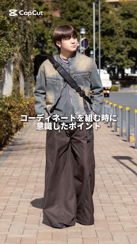 WYM LIDNMのデニムジャケットを使ったともきさんのファッション動画