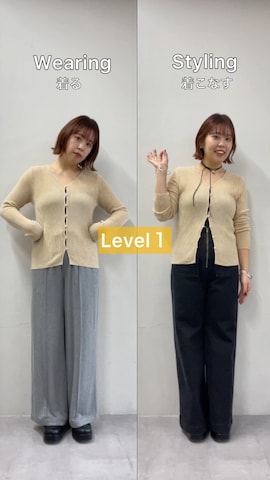 スリッポンを使ったyukaさんのファッション動画