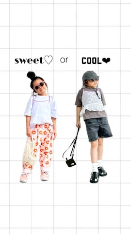 「アイテム（キャミソール）」を使った、asairo 𓇼 さん（キッズ・110cm）の夏コーディネート