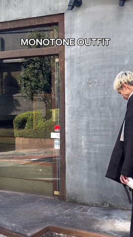 CASPER JOHNのローファーを使ったYOSHIさんのファッション動画