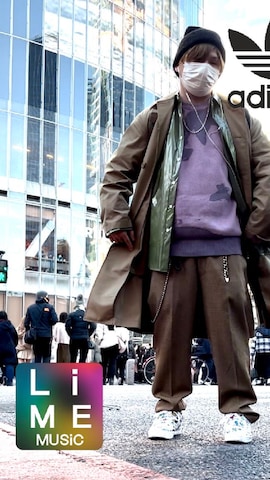 ステンカラーコートを使ったLiME(松尾 頼武)作曲家さんのファッション動画