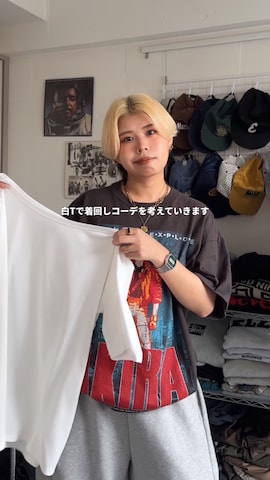 「アイテム（ボストンバッグ）」を使った、shibaoutfitsさん（レディース・154cm）の春コーディネート