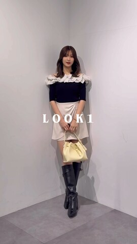 MERCURYDUOのテーラードジャケットを使ったmihoさんのファッション動画