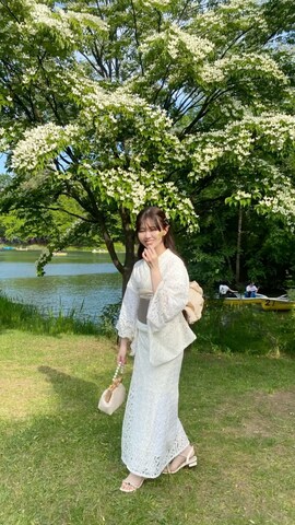 浴衣を使った寝々さんのファッション動画