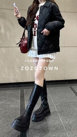 「アイテム（ルームウェア）」を使った、Junoさん（レディース・162cm）の冬コーディネート