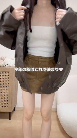 「アイテム（ブルゾン）」を使った、yuririn*さん（レディース・156cm）の秋コーディネート