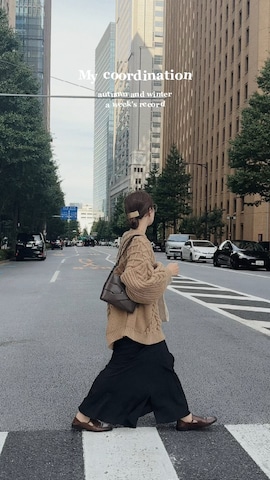 moi tyttoのダウンジャケット/コートを使った高芦あかりさんのファッション動画