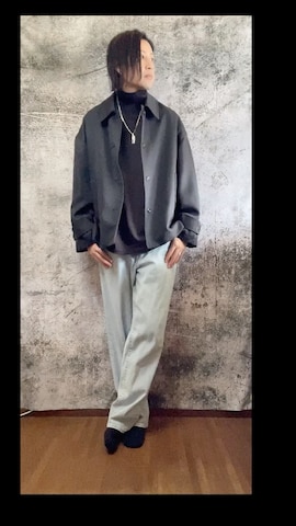 「アイテム（セットアップ）」を使った、suguruさん（メンズ・180cm）の冬コーディネート
