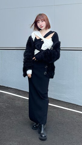 「ZARA（ザラ）のアイテム（ブーツ）」を使った、ZLY0924🍒さん（レディース・165cm）の冬コーディネート