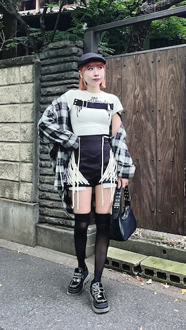 「アイテム（タイツ/ストッキング）」を使った、ZLY0924🍒さん（レディース・165cm）の夏コーディネート