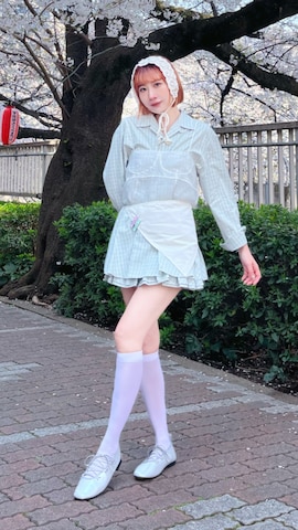 「アイテム（ヘアバンド）」を使った、ZLY0924🍒さん（レディース・165cm）の春コーディネート