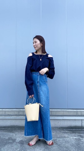 mysticのデニムスカートを使った古賀晴香さんのファッション動画