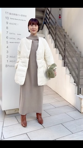 NOLLEY’Sのダウンジャケット/コートを使ったyamaguchiさんのファッション動画