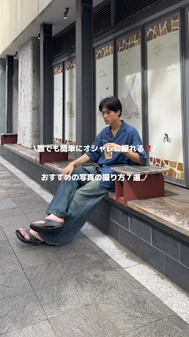 「アイテム（ポロシャツ）」を使った、KAMMAさん（メンズ・178cm）の夏コーディネート