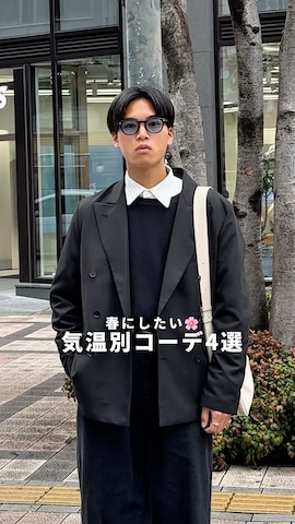 「アイテム（ハンドバッグ）」を使った、KAMMAさん（メンズ・178cm）の春コーディネート