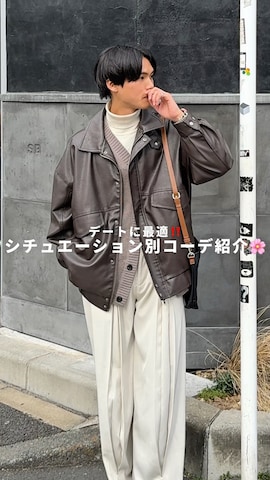 「アイテム（ハンドバッグ）」を使った、KAMMAさん（メンズ・178cm）の春コーディネート