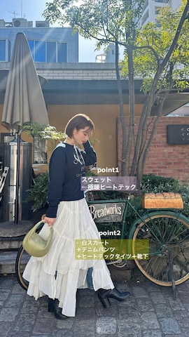 SLOBE IENAのスウェットを使ったyuri.さんのファッション動画