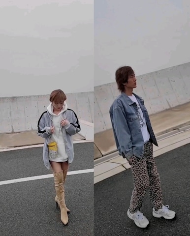 「アイテム（パーカー）」を使った、インスタ→bz178koshu47さん（レディース・160cm・40代）の春コーディネート