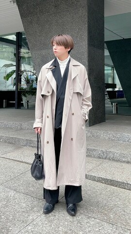 トレンチコートを使ったKAKERU さんのファッション動画