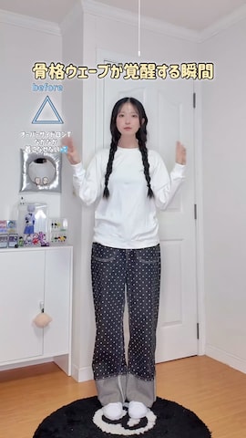 RONRONのアイテムを使ったハヌルさんのファッション動画