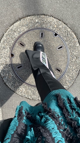 「GU（ジーユー）のアイテム（ノーカラージャケット）」を使った、TINNY さん（レディース・158cm）の冬コーディネート