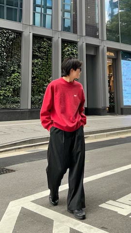 「アイテム（スウェット）」を使った、Masaki/政貴さん（メンズ・165cm）の秋コーディネート