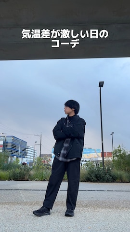 「アイテム（モッズコート）」を使った、O c h i さん（メンズ・167cm・10代）の春コーディネート