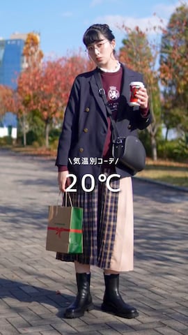 ジャケット/アウターを使ったハヤシ　アンナさんのファッション動画