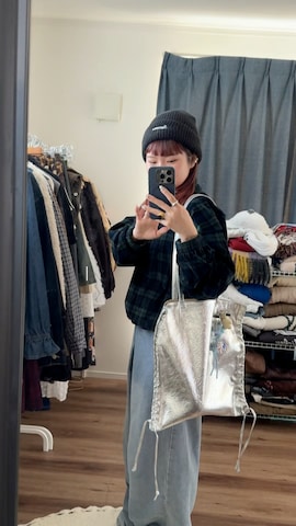 MURUAのトートバッグを使ったrin.さんのファッション動画