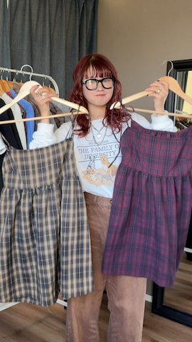 「アイテム（チュニック）」を使った、rin.さん（レディース・153cm）の秋コーディネート
