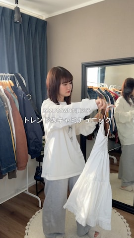 「アイテム（ワンピース）」を使った、rin.さん（レディース・153cm）の春コーディネート