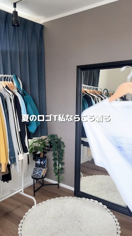 「アイテム（ボディバッグ/ウエストポーチ、ブルー系）」を使った、rin.さん（レディース・153cm）の夏コーディネート