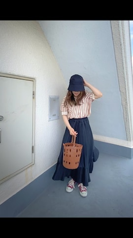 frames RAY CASSINのバッグを使ったがじゅめさんのファッション動画