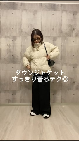 tiptopのダウンジャケット/コートを使ったHITOMIさんのファッション動画