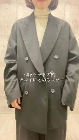 MAISON SPECIALのテーラードジャケットを使ったHITOMIさんのファッション動画