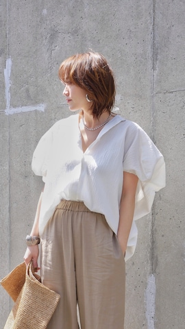 「アイテム（メイクアップ）」を使った、金子三記(miki)さん（レディース・170cm・40代）の春コーディネート