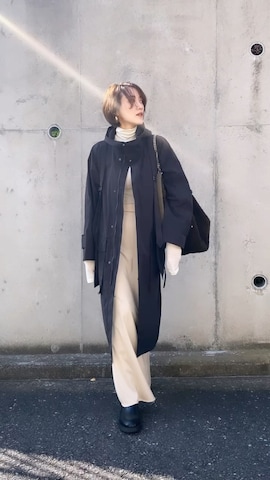 「ZARA」｜金子三記(miki)さん（レディース・170cm・40代）の秋コーディネート