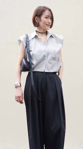 「アイテム（リング）」を使った、金子三記(miki)さん（レディース・170cm・40代）の夏コーディネート