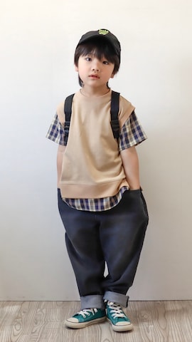 Ｒ兄弟さん（骨格ストレート・キッズ・110cm）の春コーディネート
