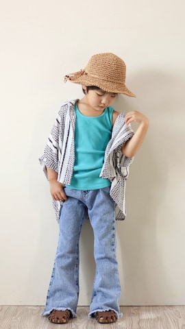 Ｒ兄弟さん（骨格ストレート・キッズ・110cm）の夏コーディネート