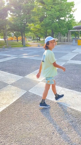 「アイテム（ラッピングキット）」を使った、Hayatoさん（キッズ・130cm）の夏コーディネート