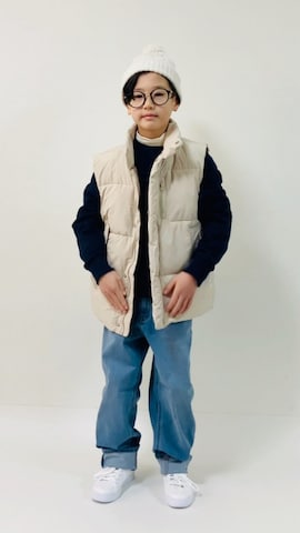 「クリスマスコーデ」｜「アイテム（パンツ）」を使った、syun★さん（キッズ・136cm）の冬コーディネート