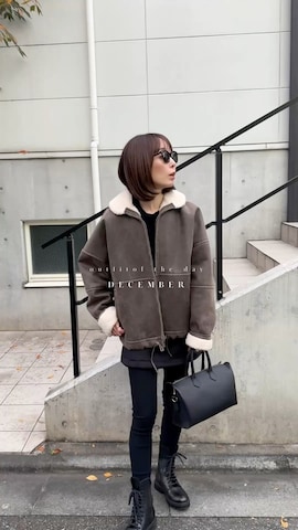 「アイテム（レギンス/スパッツ）」を使った、natsuさん（レディース・163cm）の冬コーディネート