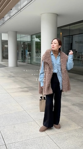 「アイテム（その他アウター）」を使った、natsuさん（レディース・163cm）の秋コーディネート