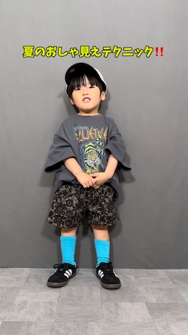 「アイテム（ベスト）」を使った、YU⭐︎さん（キッズ・90cm）の夏コーディネート