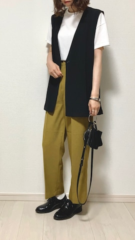 しまむらのベストを使ったcocona*さんのファッション動画