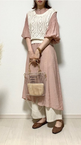 しまむらのベストを使ったcocona*さんのファッション動画