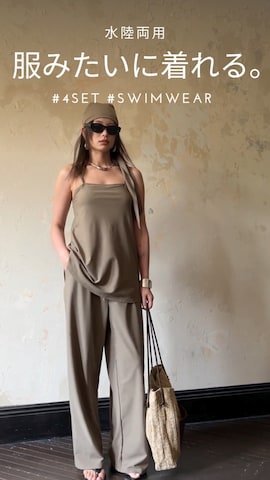 「アイテム（水着）」を使った、OSYAREVOさん（レディース・167cm）の春コーディネート