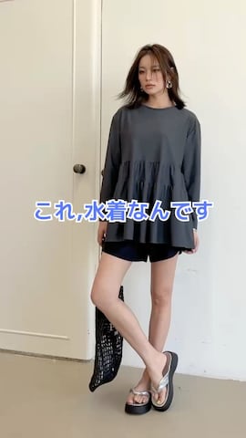 水着/着物・浴衣を使った【公式】OSYAREVOさんのファッション動画